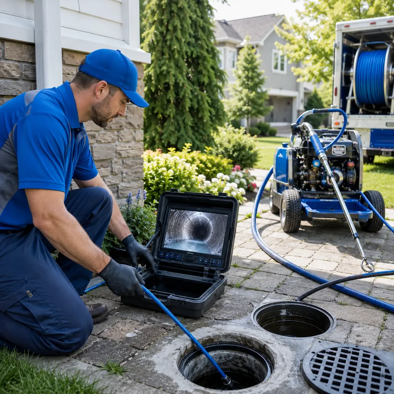 Outdoor drain cleaning professionals serving New Athens, OH
