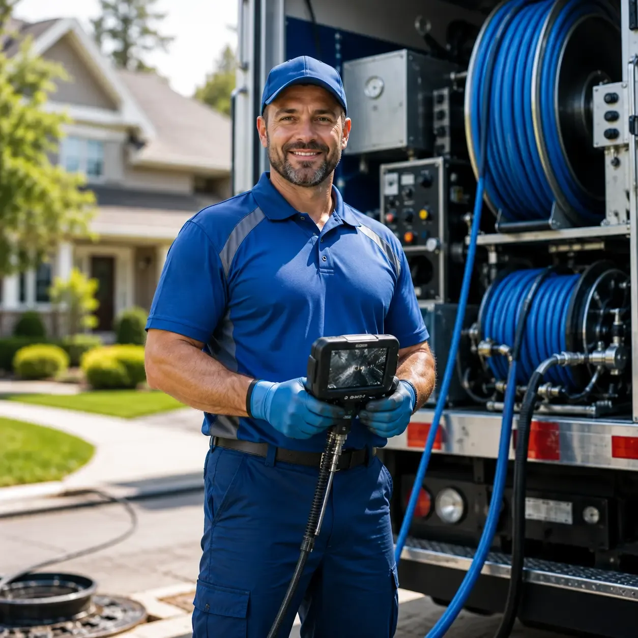 Local outdoor drain cleaning specialists in New Athens, OH